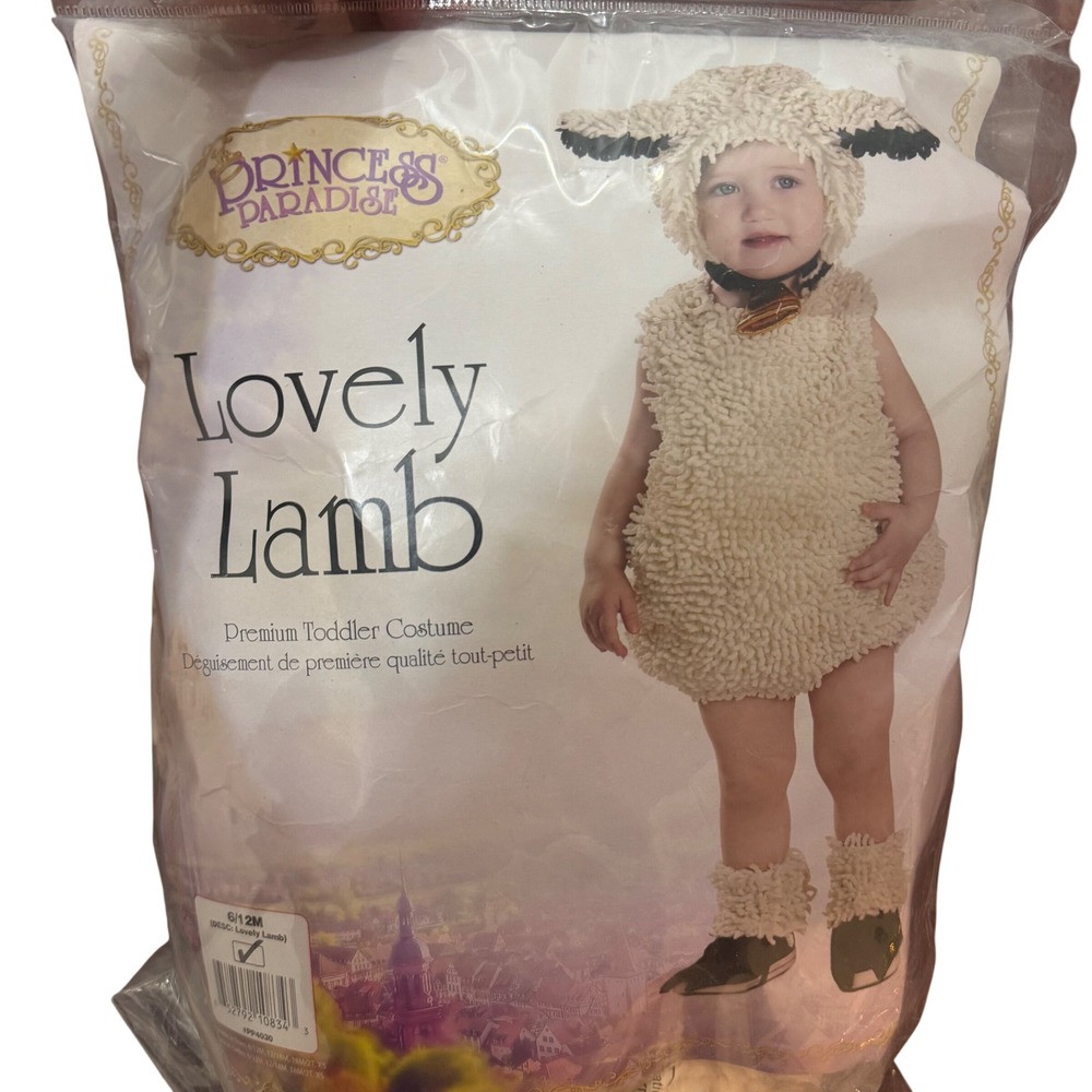 Princess Paradise Lovely Lamb Toddler Costume 6/12M Cream Sheep soft warm cute